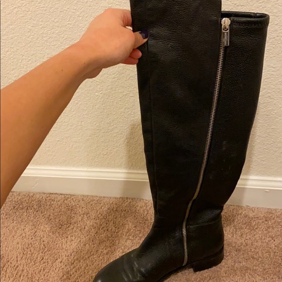 Michael Kors pebbled leather riding boots size 7 - Picture 4 of 5